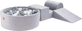 Speelset XL - Grijs - inclusief 200 ballen - Grijs, Wit