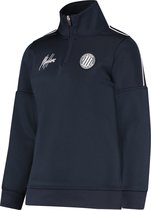 Malelions Junior Sport Quarterzip - Navy/White