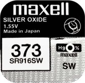 MAXELL 373 / SR916SW zilveroxide knoopcel horlogebatterij 2 (twee) stuks