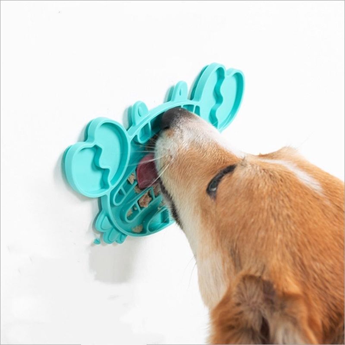Honden en Katten Likmat Blauw - Intelligentie Speelgoed voor Hond en Kat - Anti Schrok Brokjes & Snoepjes Snuffel Mat - Dieren Speeltjes - Hondenspeeltjes - Kattenspeeltjes - Hondenspeelgoe