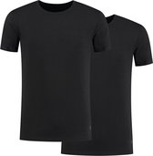 Bambocks Bamboe T-shirt zwart ronde hals 2 pack L