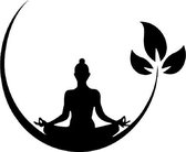 Wellness-House | Sticker Zen Yoga | Laptopsticker | Muursticker | Autosticker | Zen Cadeau | Zen Decoratie