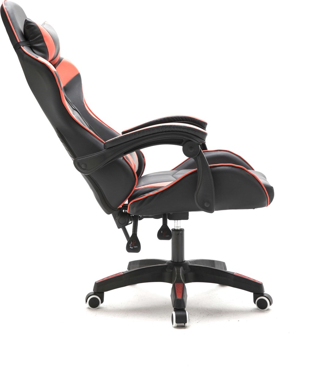 Gamestoel Cyclone Ergonomische Bureaustoel Rood Zwart - afbeelding 3
