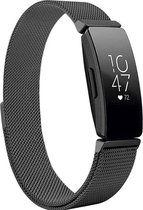 Milanees Bandje - Zwart - Geschikt voor Fitbit Inspire en Inspire HR