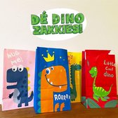 16 x Dino Zakkies mix! Uitdeelzakjes Dinosaurus - 16 x Dino zakjes voor traktatie school of kinderfeestje