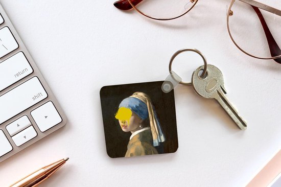 Porte-clés - Boucle d'oreille fille à la perle - Vermeer - Art - Plastique