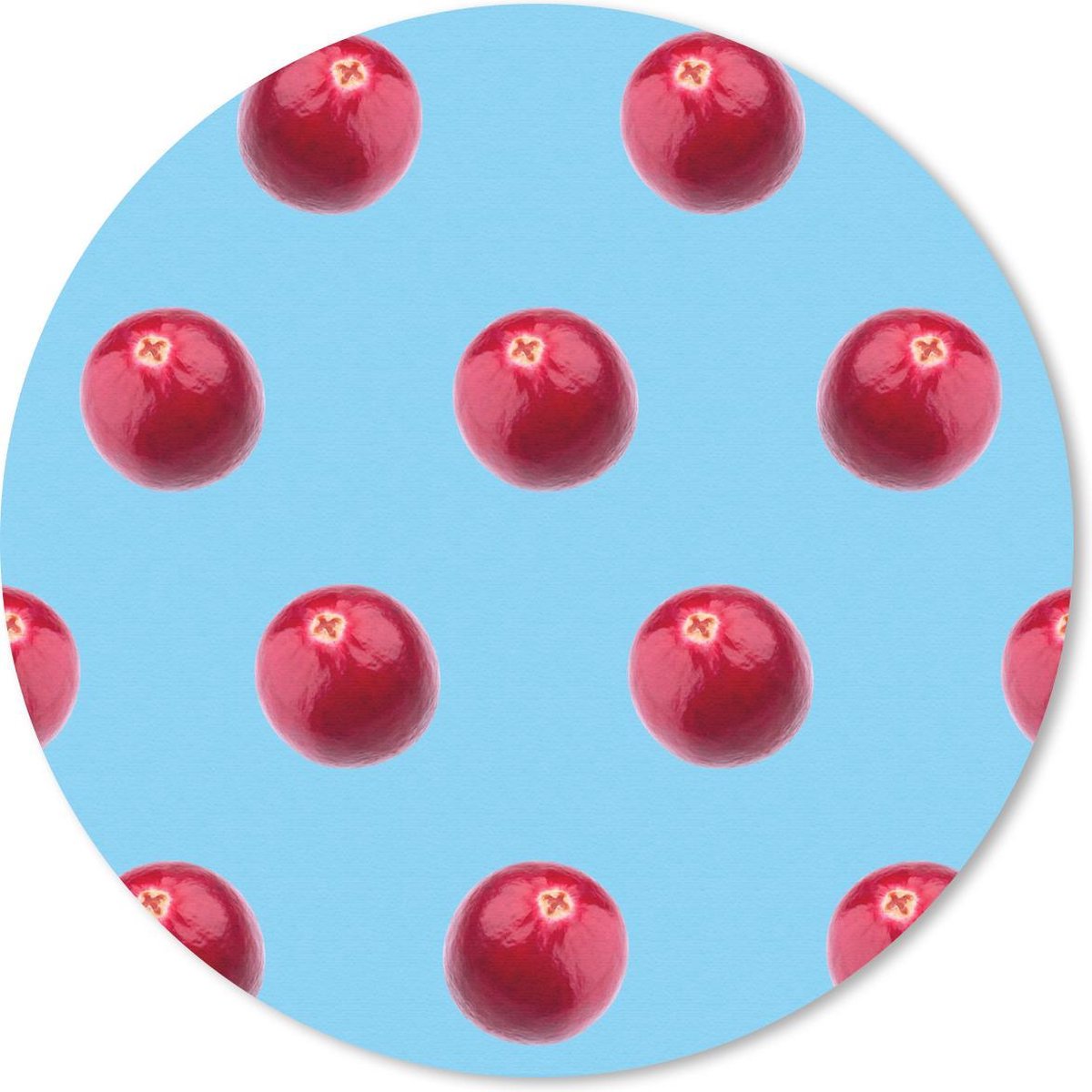 Muismat rond 30x30 cm - Mousepad Fruit - Zomer - Patroon - Ronde muismatten