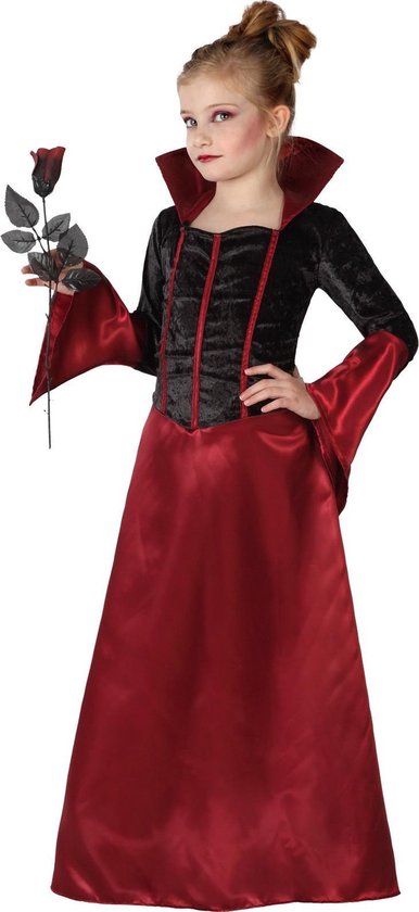 Zwart en rood vampieren kostuum voor meisjes - Kinderkostuums - 110/116" |  bol.com