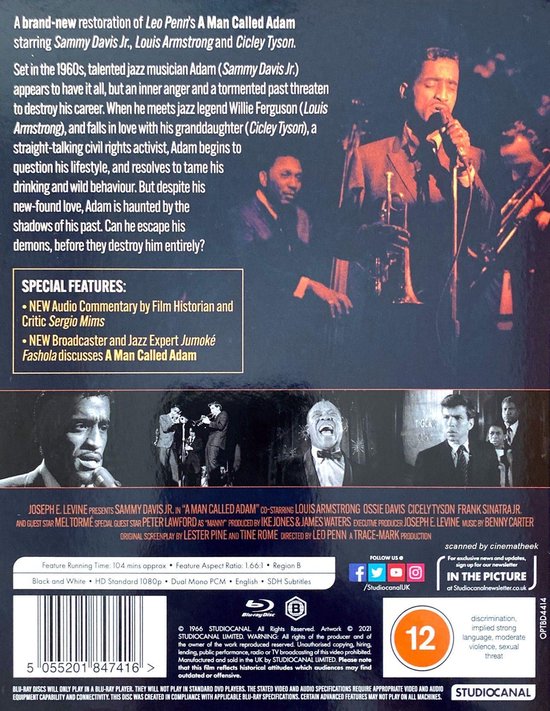 A Man Called Adam (Blu-ray), Sammy Davis Jr. | Dvd's | bol.com
