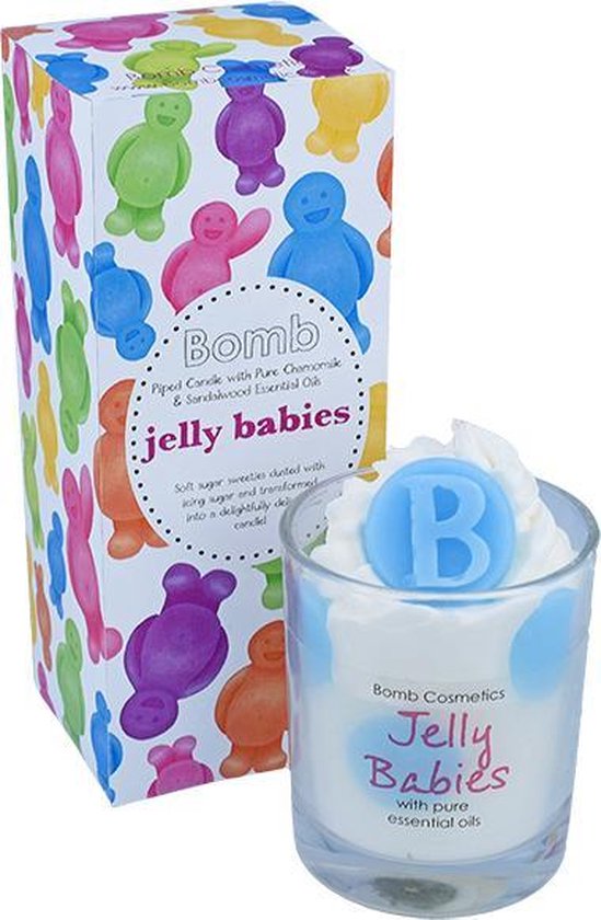 Bomb Cosmetics - Piped Glass Candle -  Jelly Babies