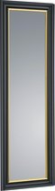 Spiegel - Trion Wondi - 50x150cm - Wandspiegel in Frame - Zwart - BES LED