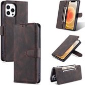 AZNS Droom Tweede Generatie Huid Voelen PU + TPU Horizontale Flip Lederen Case met Houder & Kaartsleuven & Portemonnee Voor iPhone 13 (Koffie)