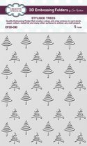 Creative Expressions 3D Embossing Folder - Kerst - Kerstbomen patroon 2 - A5
