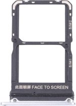 SIM-kaartlade + SIM-kaartlade voor Geschikt voor Xiaomi Mi 10S (zilver)