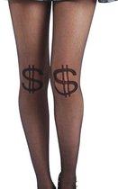 Pamela Mann dollar knee sheer panty one size zwart