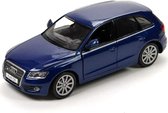 Audi Q5 (Blauw) (20 cm) 1/24 Motor Max - Modelauto - Schaalmodel - Model auto - Miniatuurautos - Miniatuur auto