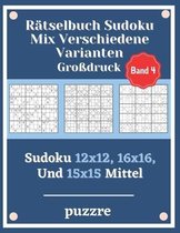 Rätselbuch Sudoku Mix Verschiedene Varianten Großdruck Band 4
