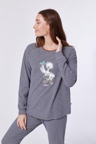 Woody Meisjes-Dames Pyjama Blauw XXL