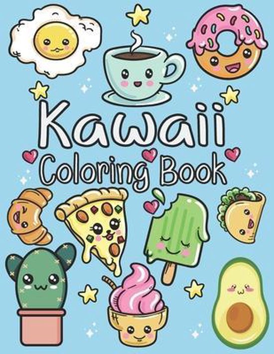 Cute and Easy Kawaii Colouring Book 30 Fun and Relaxing Kawaii