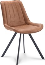 Icon Living - Eetkamerstoel Leeds - Camel - set van 2