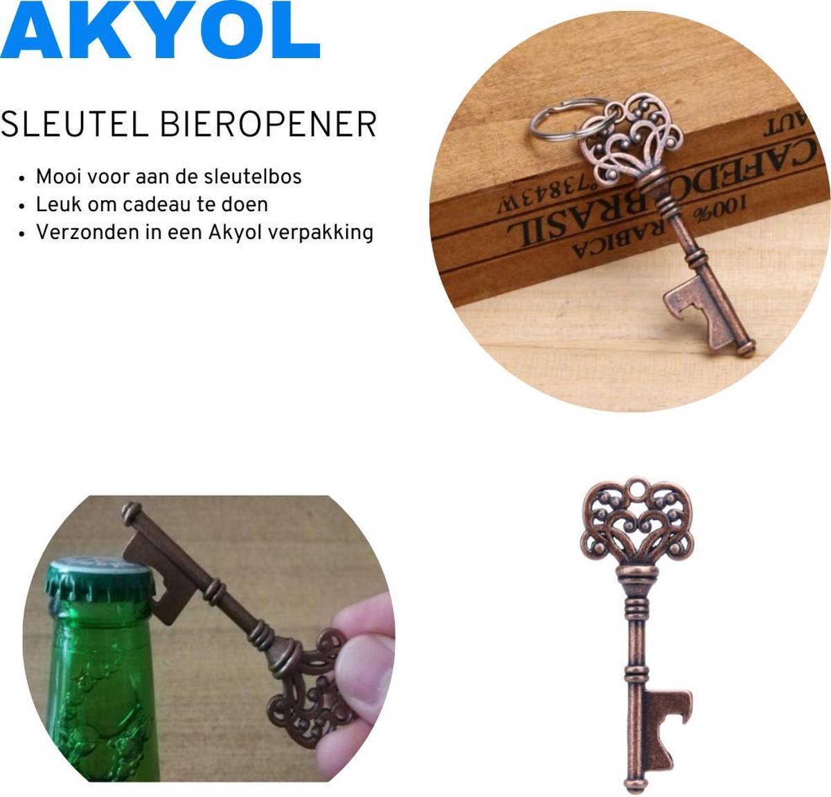 Sleutel - Keychain - Beer opener Accessoires - Sleutelhanger - Leuke... bol.com