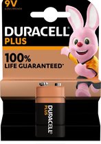 Batterij Duracell Plus 9Volt - 10 stuks