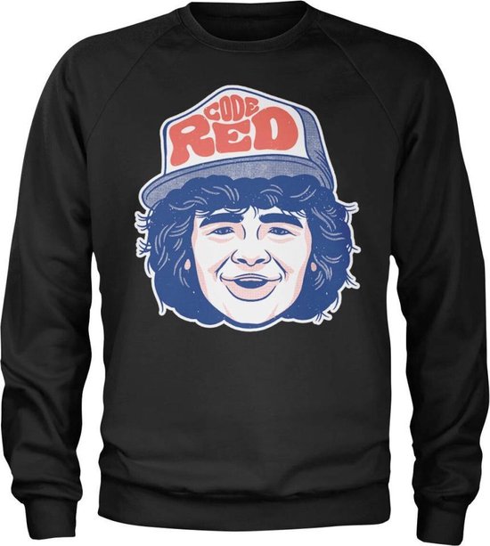 Code Red Dustin Stranger Things Sweater/trui -L- Dustin Code Red Zwart | bol