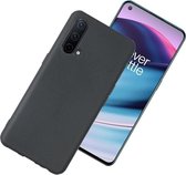 OnePlus Nord CE Hoesje - MobyDefend TPU Gelcase - Mat Zwart - GSM Hoesje - Telefoonhoesje Geschikt Voor OnePlus Nord CE