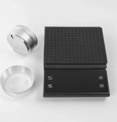 Barista uitbreiding set 58mm - zilver - barista weegschaal - koffie verdeler - doseerring