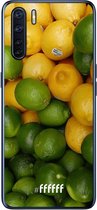 6F hoesje - geschikt voor OPPO A91 -  Transparant TPU Case - Lemon & Lime #ffffff