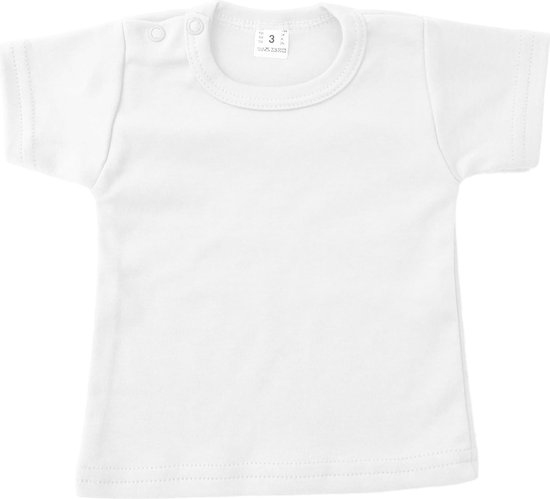 WDLS- Baby T-shirt- Korte mouw- Wit- Maat 50/56 | bol.com