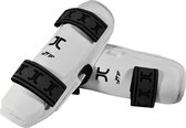 Taekwondo-scheenbeschermers JCalicu | WT-goedgekeurd | wit (Maat: XL)