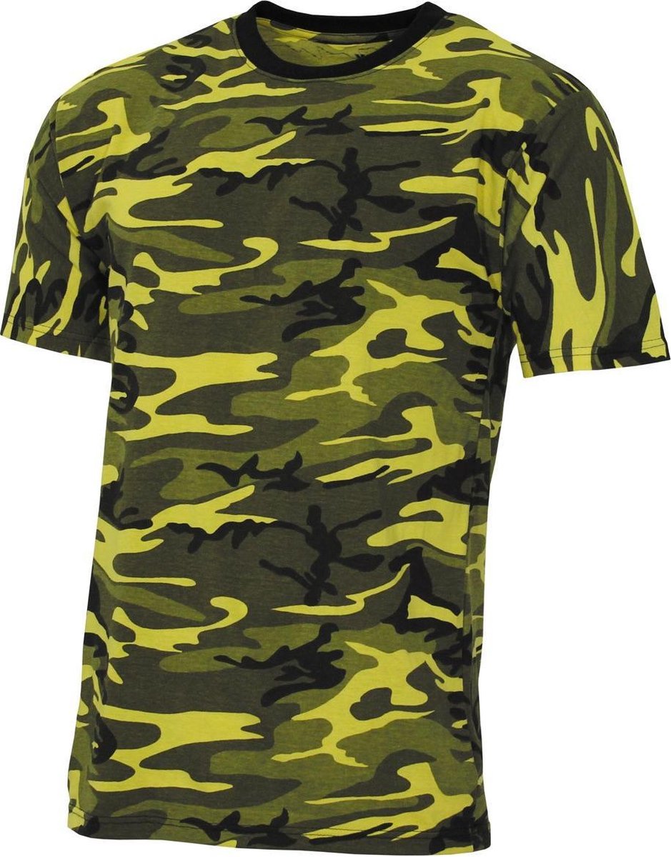 MFH US T-shirt “Streetstyle” camouflage 145 g/m² Geel