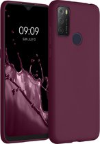 kwmobile telefoonhoesje voor Alcatel 1S (2021) - Hoesje voor smartphone - Back cover in bordeaux-violet