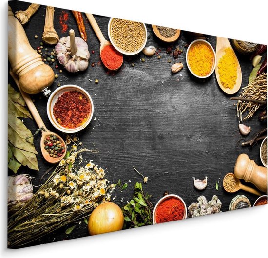 Peinture - Table aux épices, multicolore, décoration murale