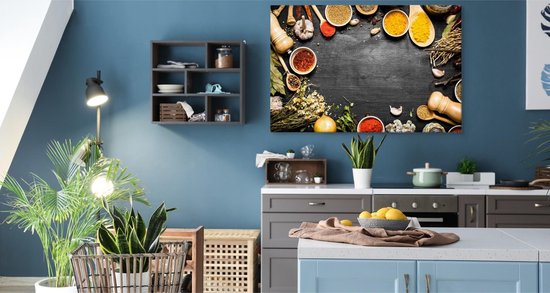 Peinture - Table aux épices, multicolore, décoration murale