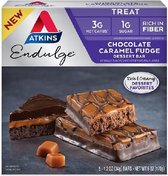 Atkins | Endulge | Chocolate Caramel Fudge | Doos | 5 x 34g | Snel afvallen zonder poespas!