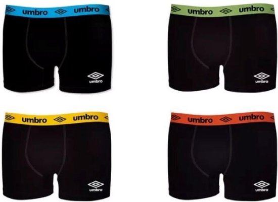 Umbro boxershort heren - mannen onderbroek - perfecte pasvorm - maat xxl -  gele elastiek | bol.com