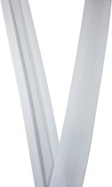 Biaisband wit - katoen - 25mm breed - rol van 5 meter