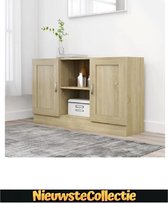 {NEW} Dressoir - Spaanplaat - Sonoma eikenkleurig - Woonkamer - Hal - Slaapkamer - Modern - Industrieel - Nieuwste Collectie