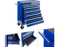 AREBOS - Gereedschapswagens - Werkplaatswagen - 7 Lades - Blauw