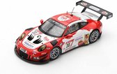 Porsche 911 GT3 R #30 L.D. Arnold (Wit/Rood) (12 cm) 1/43 IXO Models - Modelauto - Schaalmodel - Model auto - Miniatuurauto - Miniatuurautos