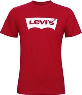 Levi's Housemarked - Heren t-shirt korte mouw - Ronde hals - Regular fit - 100% katoen - Rood-wit - XL