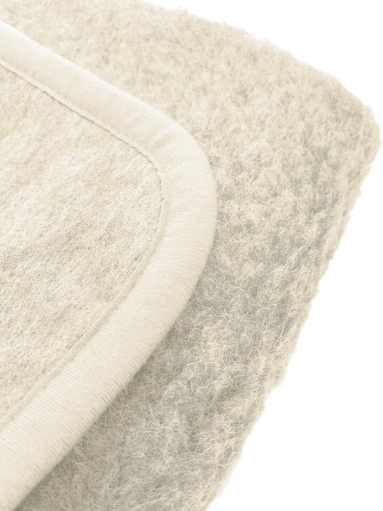 Alwero 3403 "Couverture Thumbled 100% laine" Naturel -