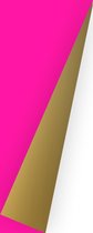 Dessin Neon Roze Goud K642806- Breedte 70 cm - 100m lang