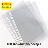 100 x Show Bags Insert Covers Office Basics * 23 trous * 0,05 mm * PP avec grain