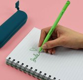 Legami Uitwisbare Pen - Dino - Inktkleur Groen - Navulbaar - Back to School