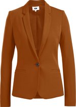 WE Fashion Dames tricot getailleerde stretch blazer