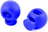 Pince à Ressort - Monotrou - Sphère 16mm - Bleu Foncé - 2 Pièces