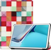 Huawei MatePad 11 Inch (2021) Hoes - Tri-Fold Book Case - Blocks